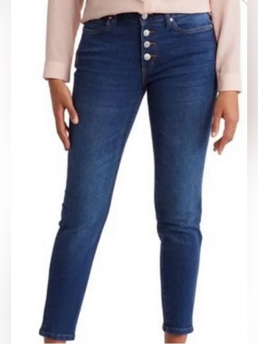 NWOT TAHARI Amelia Button Fly Skinny jeans size women’s 6